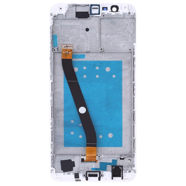 For Huawei Honor 7X Grade C LCD Screen and Digitizer Assembly + Frame Replacement Part (without Logo) - White