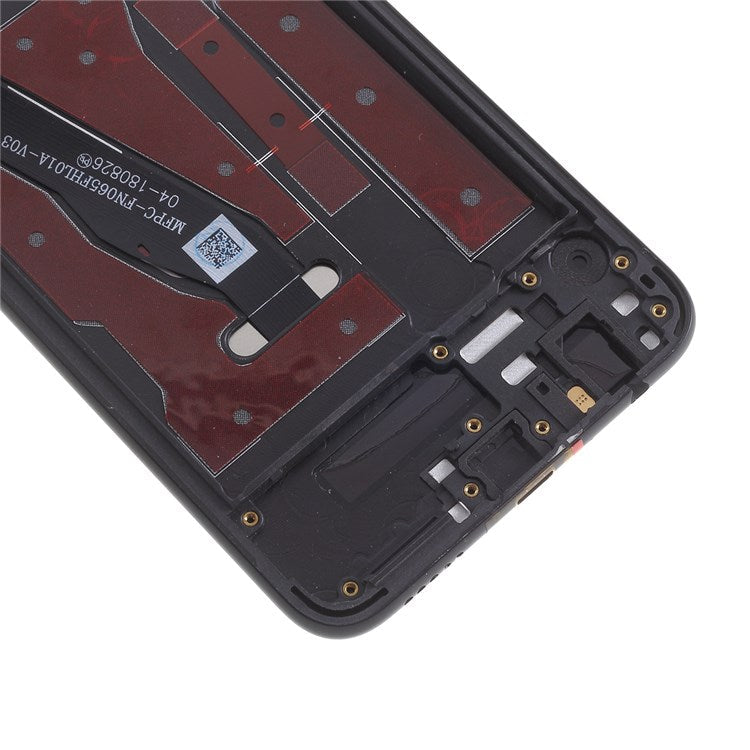 For Huawei Honor 8X Grade C LCD Screen and Digitizer Assembly + Frame Replacement Part (COG Technology) (without Logo) - Black