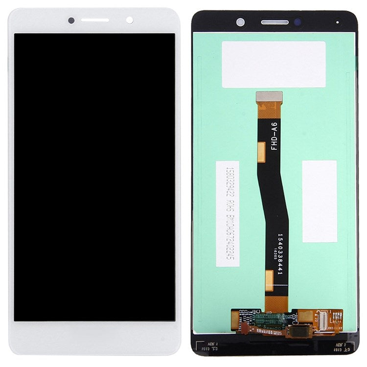 For Huawei Honor 6x (2016) Grade C LCD Screen and Digitizer Assembly Replacement Part (without Logo) - White