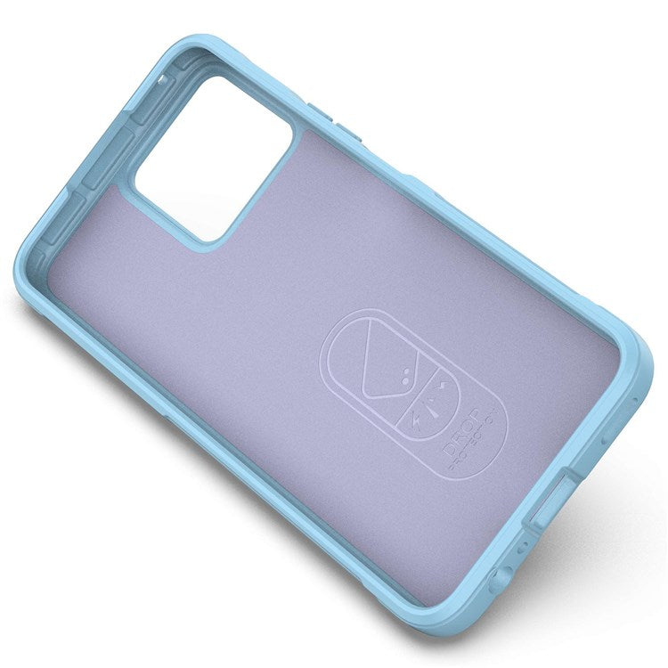 For Honor X8 4G / X30i Rugged Back Cover Anti-fall Protection Flexible TPU Phone Case - Baby Blue