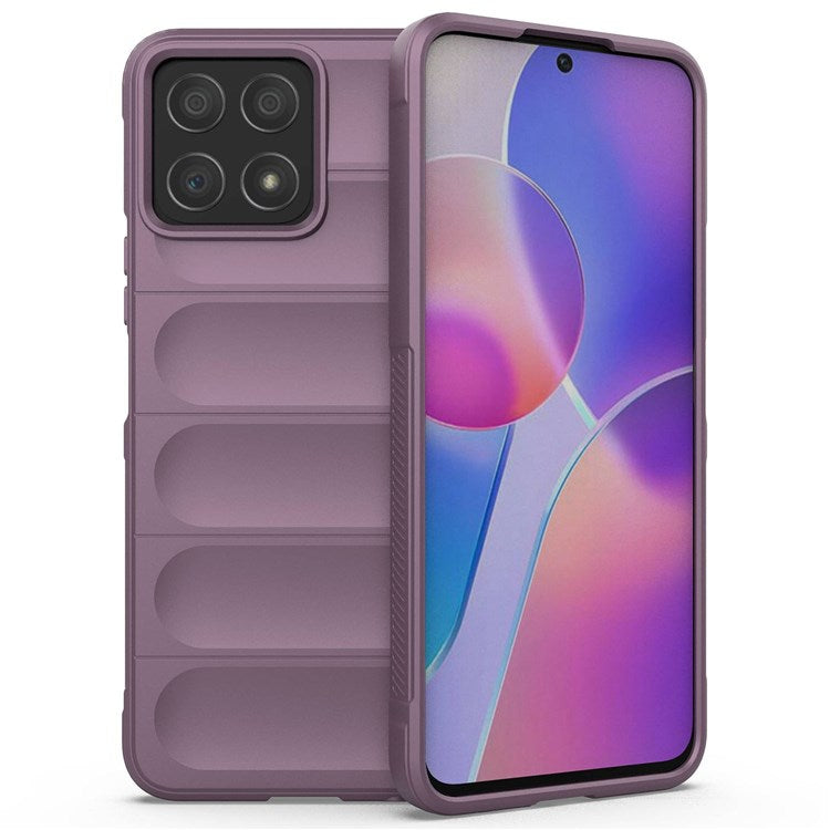For Honor X8 4G / X30i Rugged Back Cover Anti-fall Protection Flexible TPU Phone Case - Light Purple