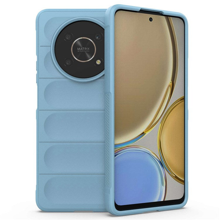 For Honor X30 5G  /  X9 4G / 5G Rugged Back Soft TPU Case Shockproof Mobile Phone Protective Cover - Baby Blue
