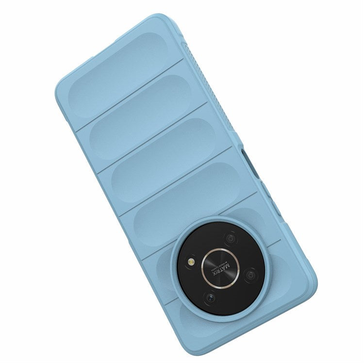 For Honor X30 5G  /  X9 4G / 5G Rugged Back Soft TPU Case Shockproof Mobile Phone Protective Cover - Baby Blue