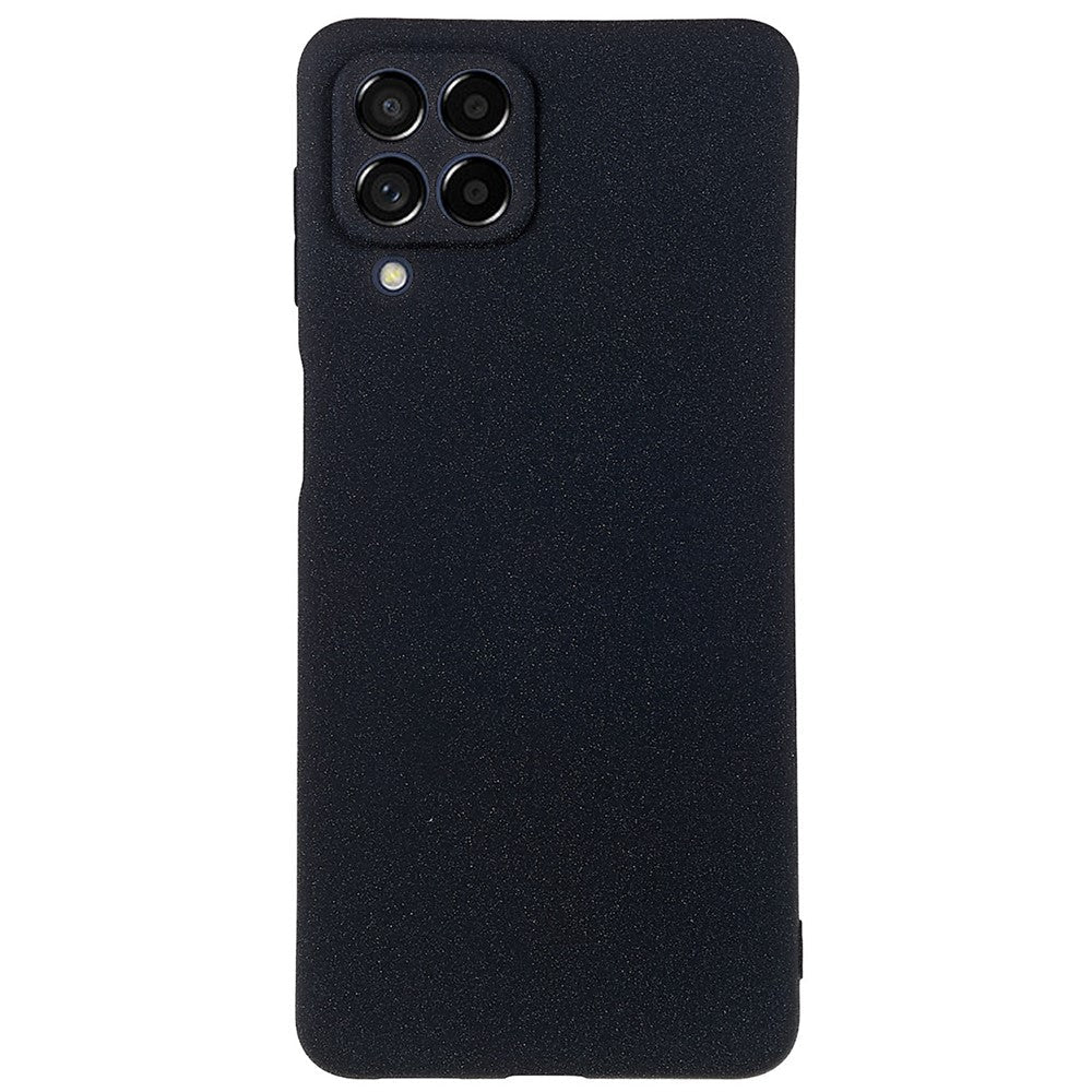 For Samsung Galaxy M53 5G Ultra Thin Anti-fall TPU Phone Case Anti-scratch Back Cover Double-Sided Matte Phone Shell - Black
