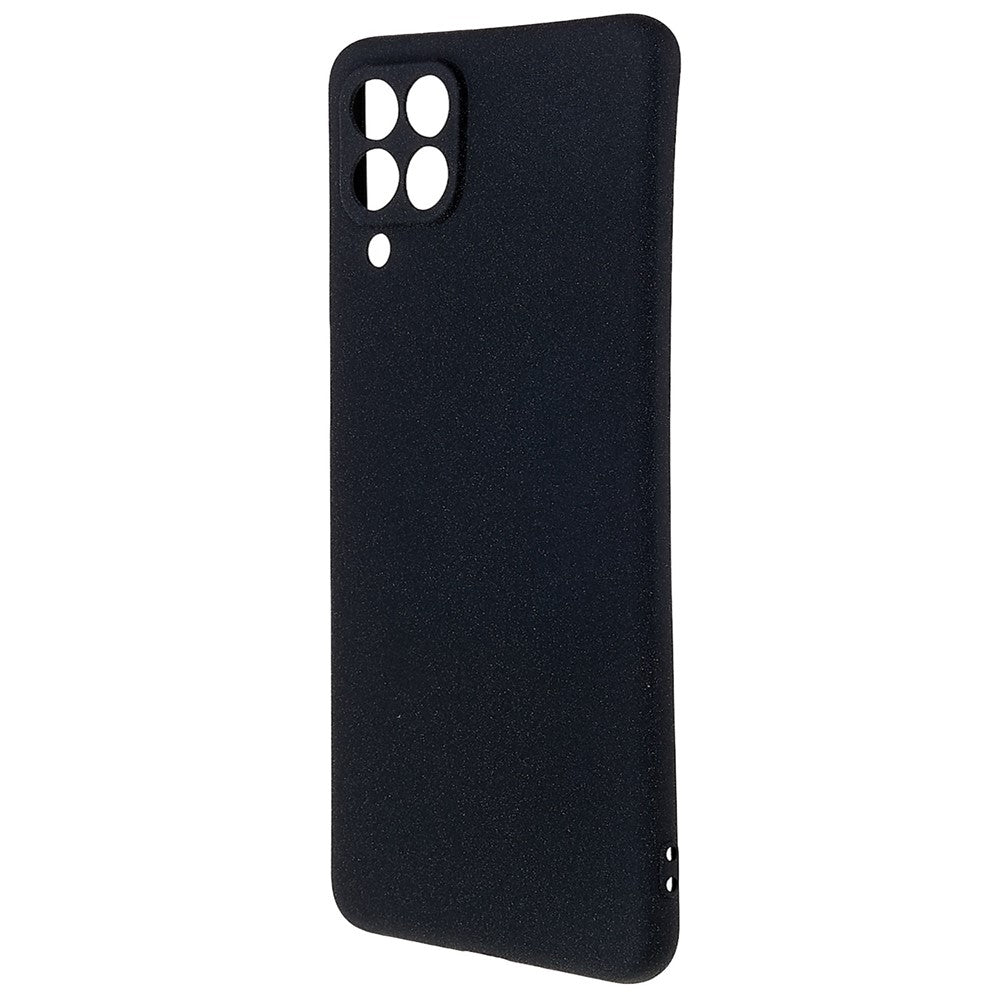 For Samsung Galaxy M53 5G Ultra Thin Anti-fall TPU Phone Case Anti-scratch Back Cover Double-Sided Matte Phone Shell - Black