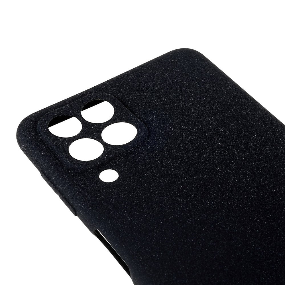 For Samsung Galaxy M53 5G Ultra Thin Anti-fall TPU Phone Case Anti-scratch Back Cover Double-Sided Matte Phone Shell - Black
