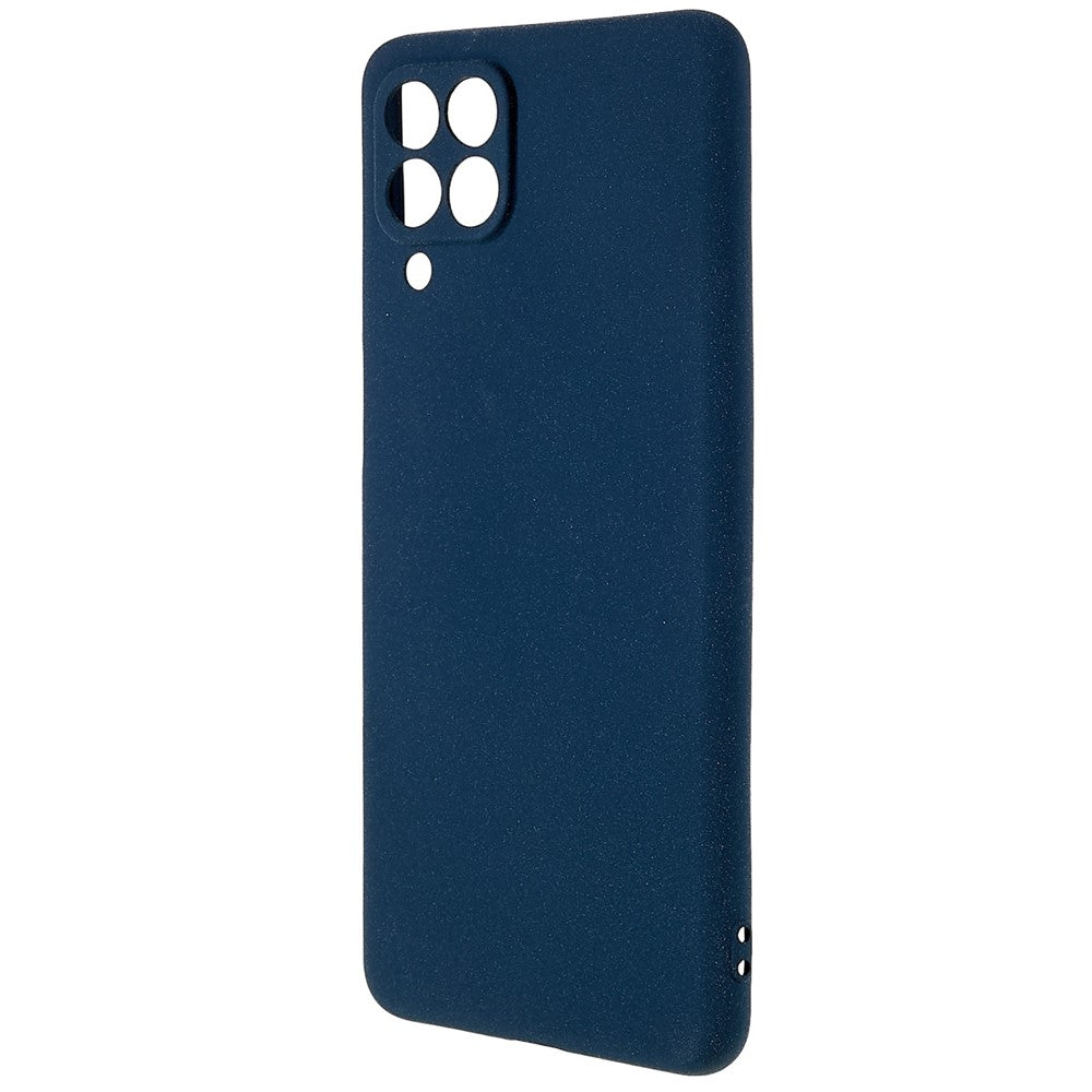 For Samsung Galaxy M53 5G Ultra Thin Anti-fall TPU Phone Case Anti-scratch Back Cover Double-Sided Matte Phone Shell - Dark Blue