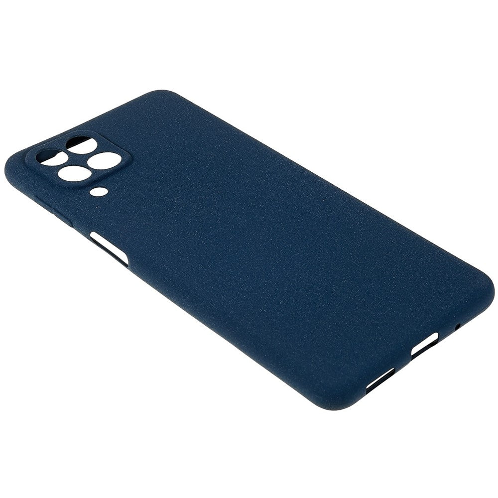 For Samsung Galaxy M53 5G Ultra Thin Anti-fall TPU Phone Case Anti-scratch Back Cover Double-Sided Matte Phone Shell - Dark Blue