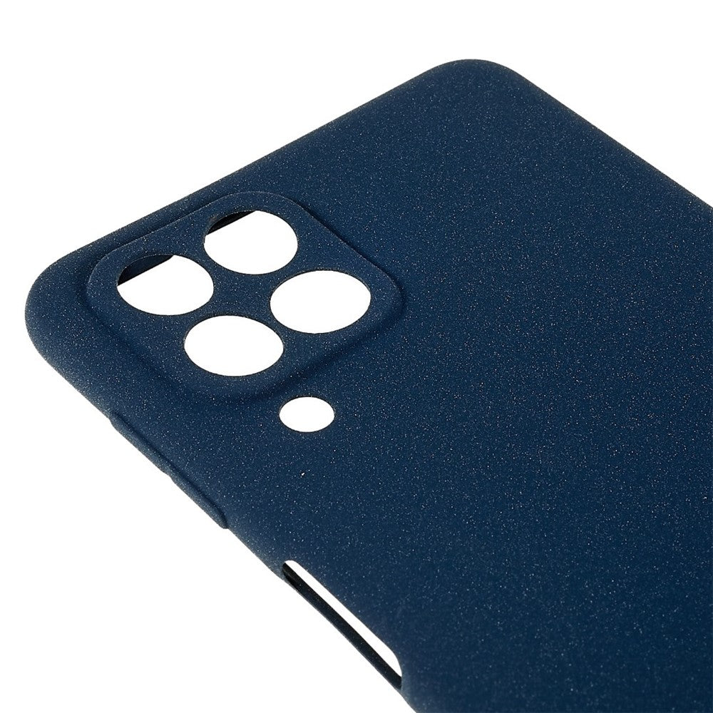 For Samsung Galaxy M53 5G Ultra Thin Anti-fall TPU Phone Case Anti-scratch Back Cover Double-Sided Matte Phone Shell - Dark Blue