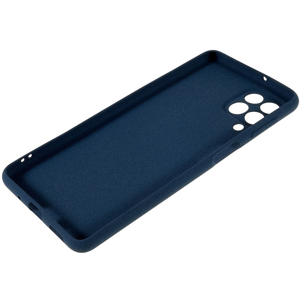 For Samsung Galaxy M53 5G Ultra Thin Anti-fall TPU Phone Case Anti-scratch Back Cover Double-Sided Matte Phone Shell - Dark Blue
