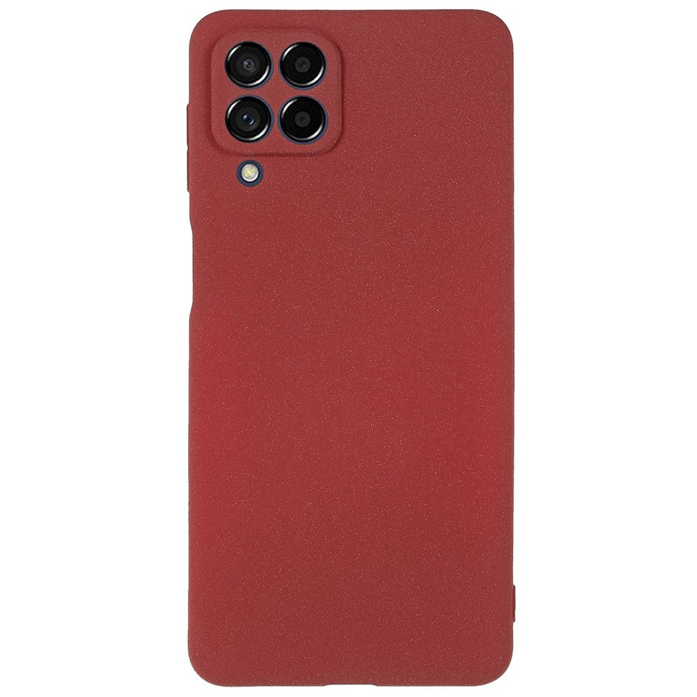 For Samsung Galaxy M53 5G Ultra Thin Anti-fall TPU Phone Case Anti-scratch Back Cover Double-Sided Matte Phone Shell - Red