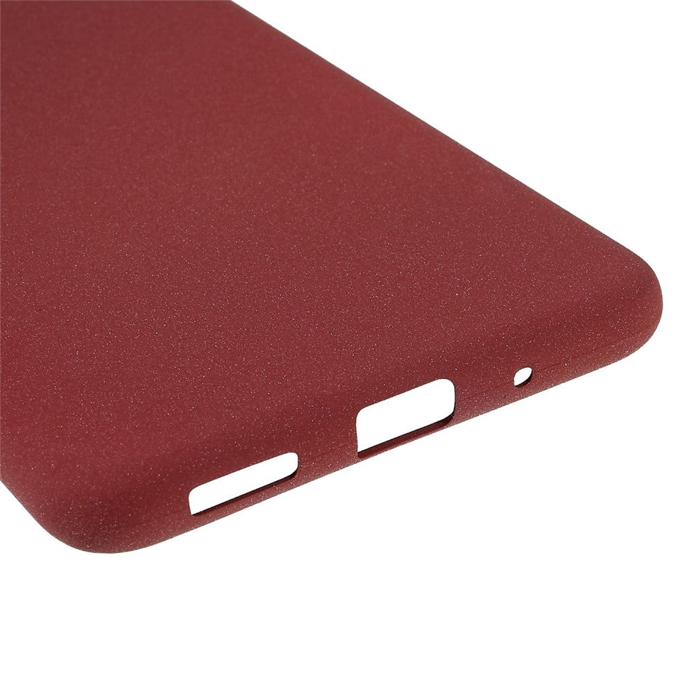 For Samsung Galaxy M53 5G Ultra Thin Anti-fall TPU Phone Case Anti-scratch Back Cover Double-Sided Matte Phone Shell - Red