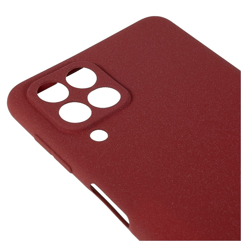 For Samsung Galaxy M53 5G Ultra Thin Anti-fall TPU Phone Case Anti-scratch Back Cover Double-Sided Matte Phone Shell - Red