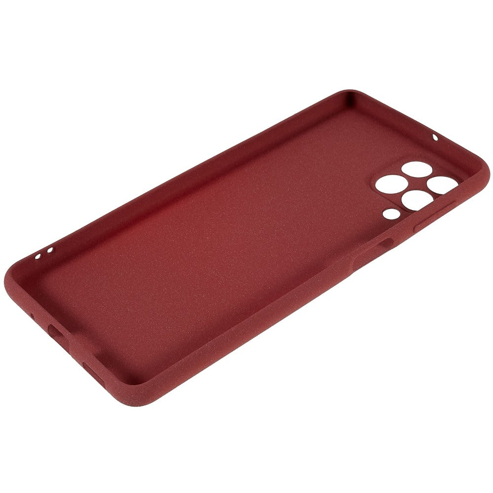 For Samsung Galaxy M53 5G Ultra Thin Anti-fall TPU Phone Case Anti-scratch Back Cover Double-Sided Matte Phone Shell - Red