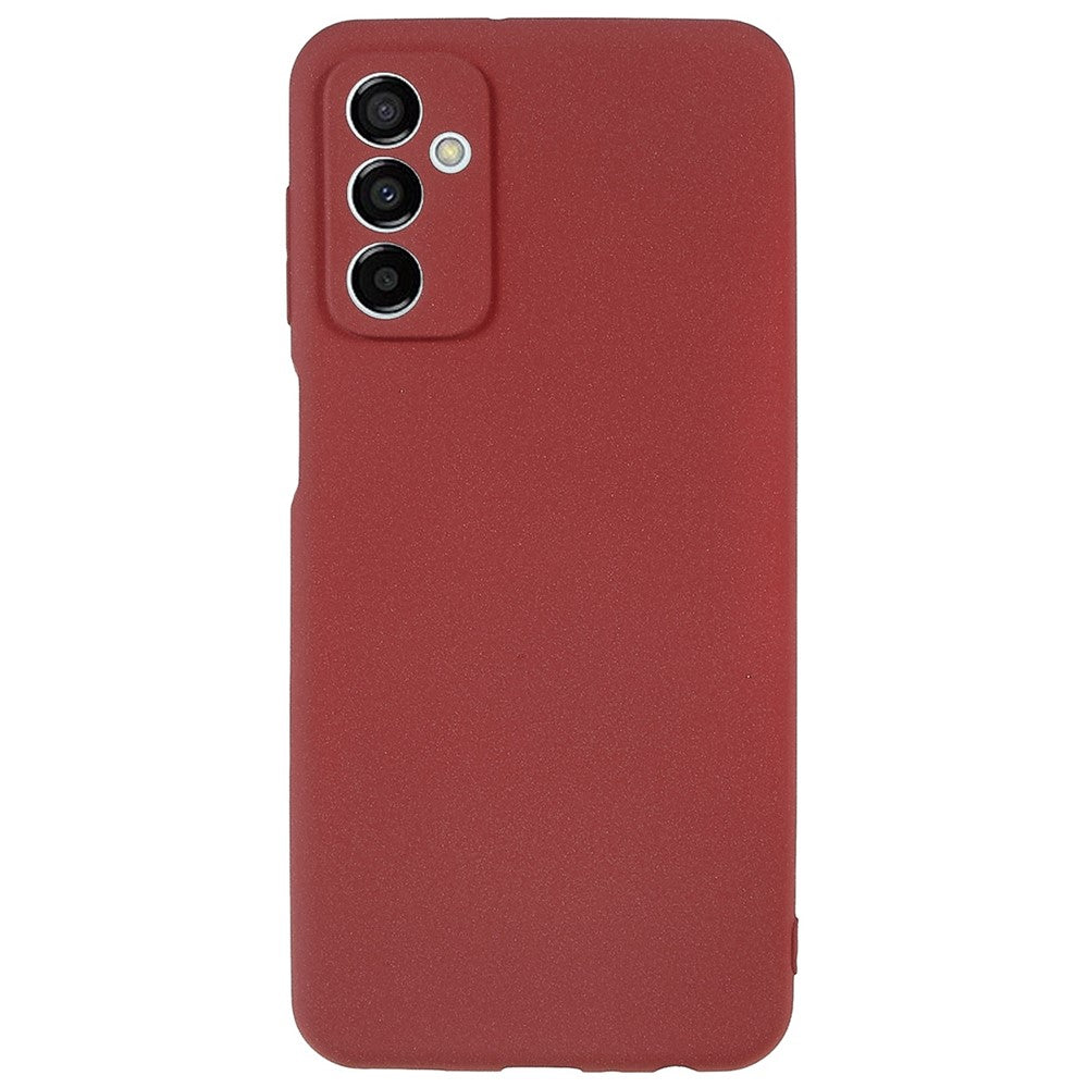 For Samsung Galaxy M23 5G / F23 5G Soft TPU Phone Case Double-Sided Matte Shockproof Back Cover - Red