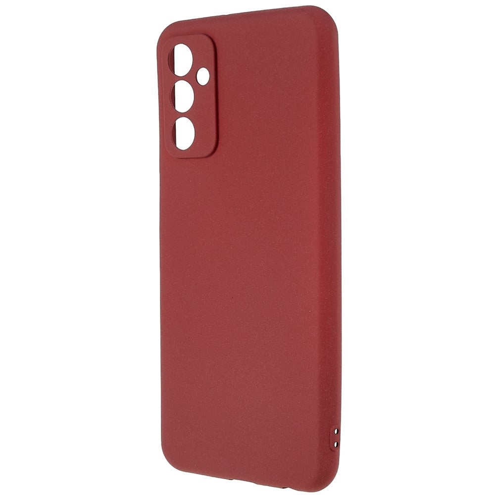 For Samsung Galaxy M23 5G / F23 5G Soft TPU Phone Case Double-Sided Matte Shockproof Back Cover - Red