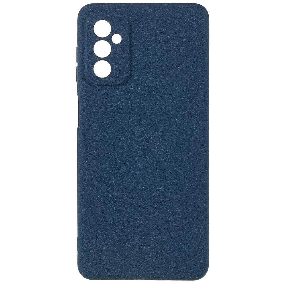 For Samsung Galaxy M23 5G / F23 5G Soft TPU Phone Case Double-Sided Matte Shockproof Back Cover - Dark Blue