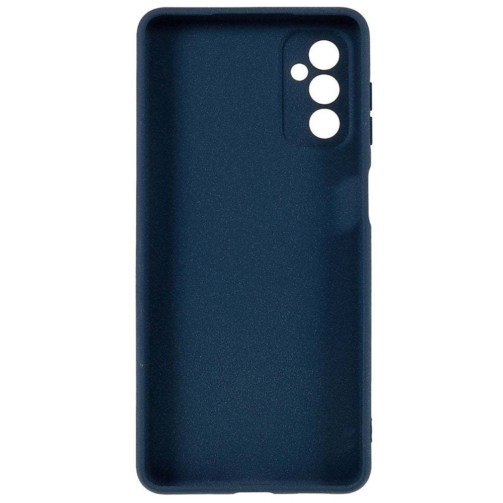 For Samsung Galaxy M23 5G / F23 5G Soft TPU Phone Case Double-Sided Matte Shockproof Back Cover - Dark Blue