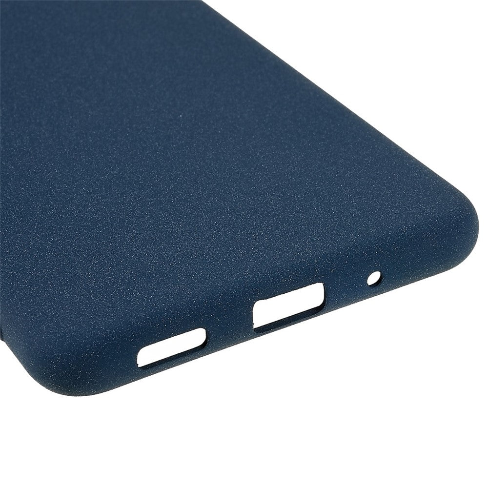 For Samsung Galaxy M23 5G / F23 5G Soft TPU Phone Case Double-Sided Matte Shockproof Back Cover - Dark Blue