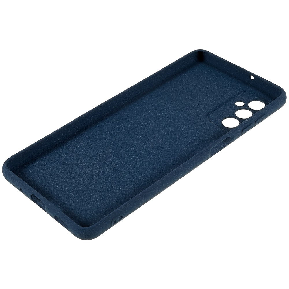 For Samsung Galaxy M23 5G / F23 5G Soft TPU Phone Case Double-Sided Matte Shockproof Back Cover - Dark Blue