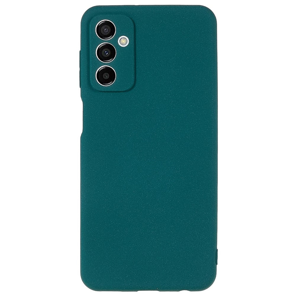 For Samsung Galaxy M23 5G / F23 5G Soft TPU Phone Case Double-Sided Matte Shockproof Back Cover - Dark Green