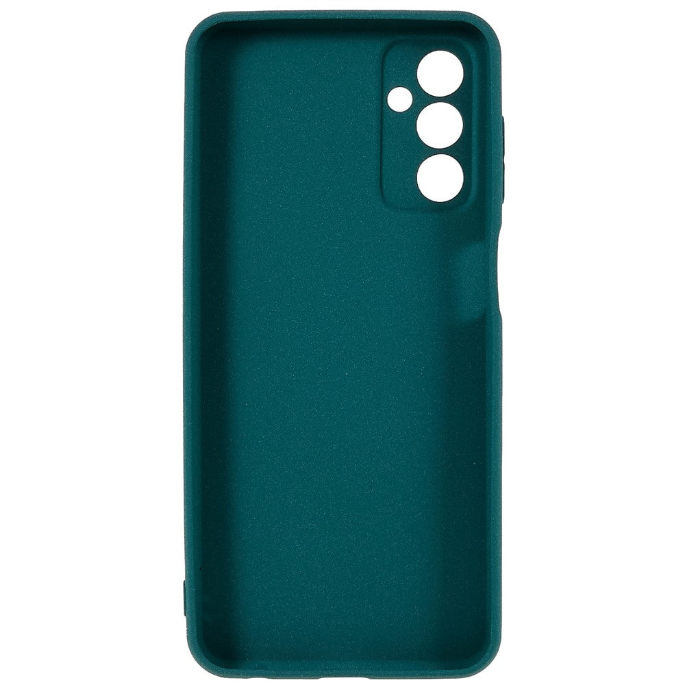 For Samsung Galaxy M23 5G / F23 5G Soft TPU Phone Case Double-Sided Matte Shockproof Back Cover - Dark Green