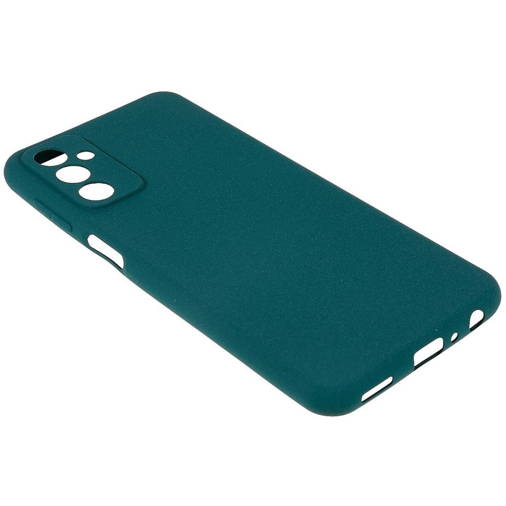 For Samsung Galaxy M23 5G / F23 5G Soft TPU Phone Case Double-Sided Matte Shockproof Back Cover - Dark Green