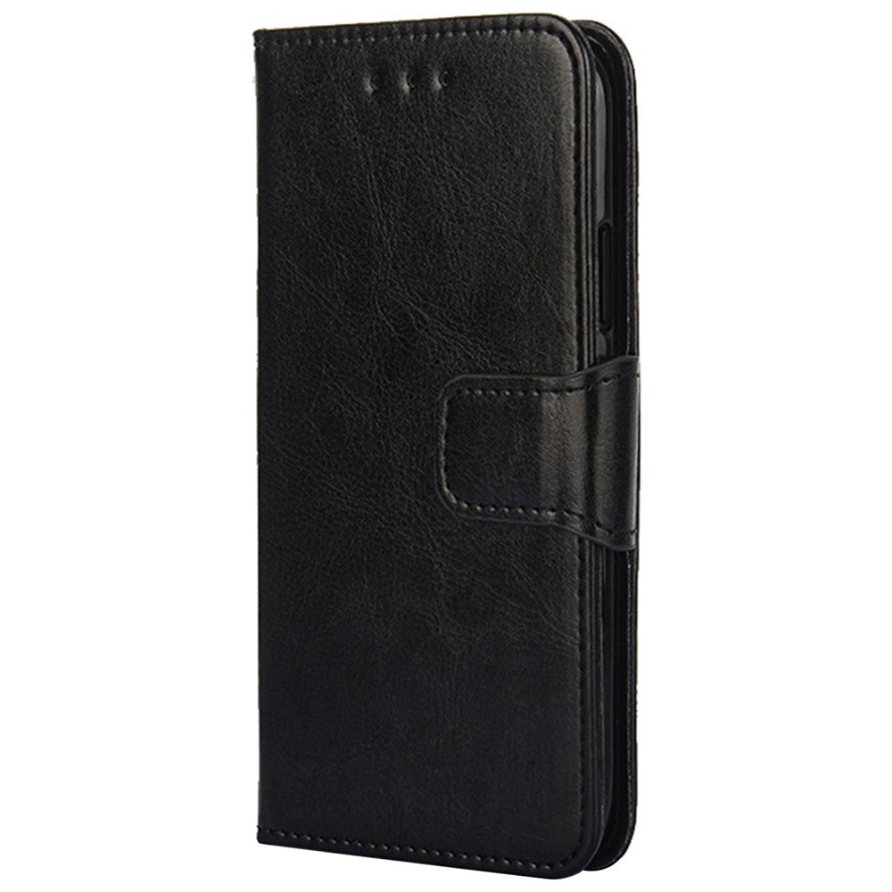 For Samsung Galaxy M13 4G Shockproof Flip Wallet Case Stand Full Protection Anti-fall PU Leather Phone Cover - Black