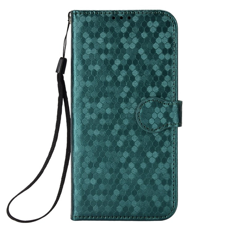 For Realme GT Neo2 5G / GT2 / GT Neo 3T 5G Phone Case Dot Pattern Imprinted Wallet Case Shockproof PU Leather Cover with Strap / Wallet - Green