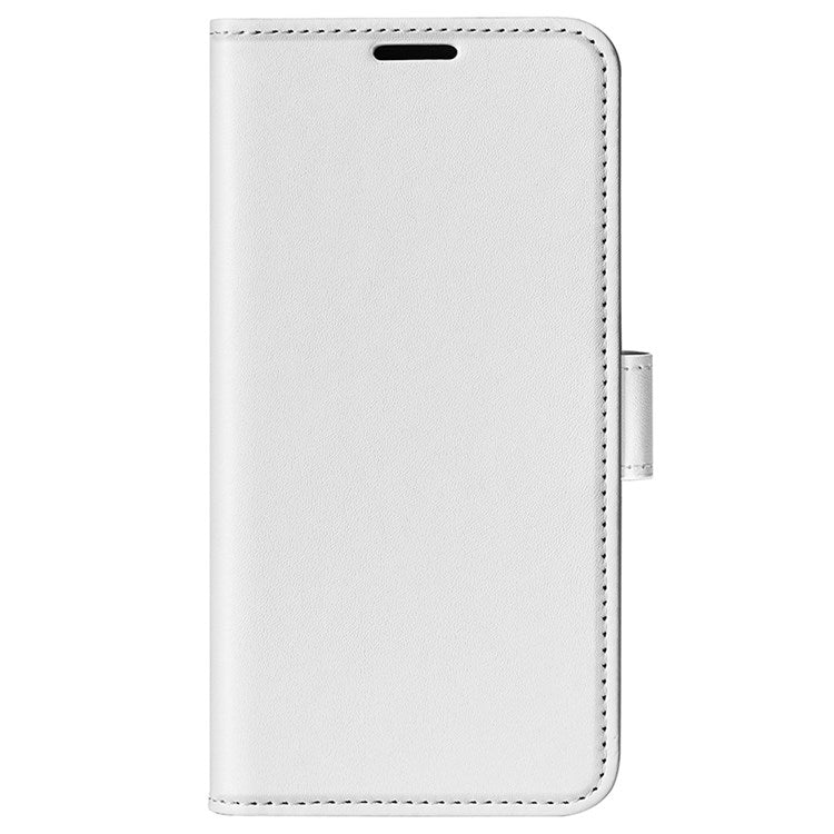 For Honor X40i 5G Shockproof Crazy Horse Texture Folio Flip Phone Case PU Leather Wallet Stand Protective Cover - White