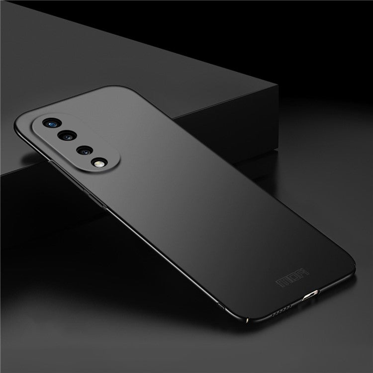 MOFI JK PC Series-1 Shield for Honor 70 Pro 5G Scratch-resistant Matte Hard PC Back Case Well-protected Phone Shell with Strap - Black