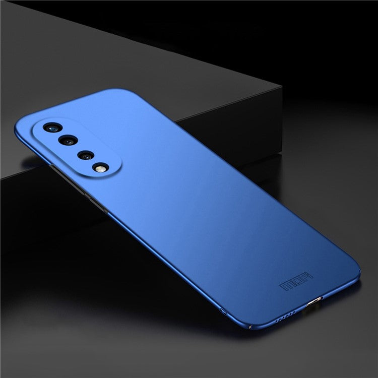 MOFI JK PC Series-1 Shield for Honor 70 Pro 5G Scratch-resistant Matte Hard PC Back Case Well-protected Phone Shell with Strap - Blue