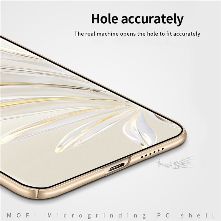 MOFI JK PC Series-1 Shield for Honor 70 Pro 5G Scratch-resistant Matte Hard PC Back Case Well-protected Phone Shell with Strap - Red
