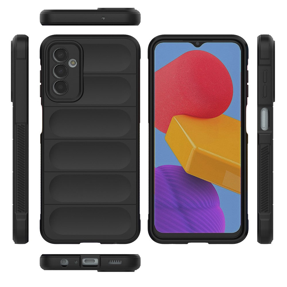 For Samsung Galaxy M13 4G Precise Cutout Anti-drop Protective Phone Cover Rugged Back TPU Case - Light Grey