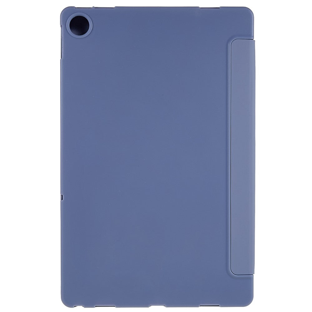 For Lenovo Tab M10 Plus (3rd Gen) / Xiaoxin Pad 2022 10.6 inch Light Thin Anti-wear PU Tablet Case Matte TPU Trifold Stand Cover - Baby Blue