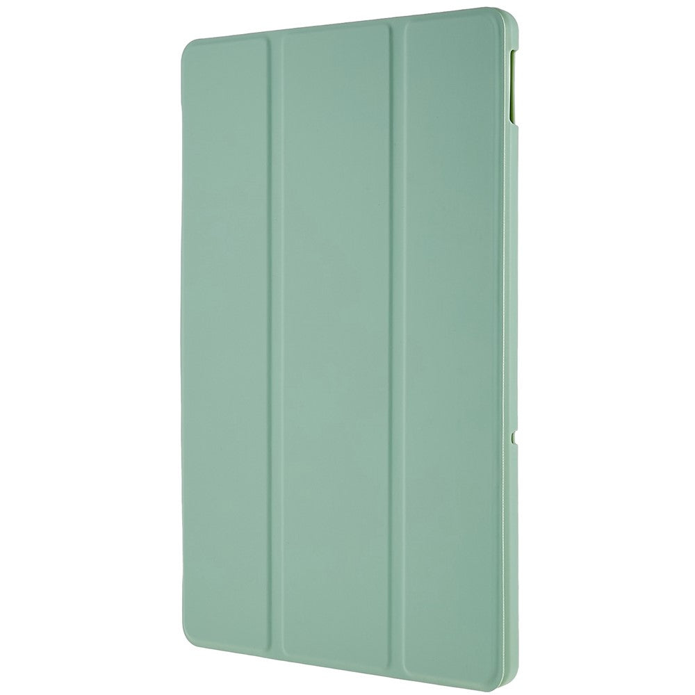 For Lenovo Tab M10 Plus (3rd Gen) / Xiaoxin Pad 2022 10.6 inch Light Thin Anti-wear PU Tablet Case Matte TPU Trifold Stand Cover - Light Green