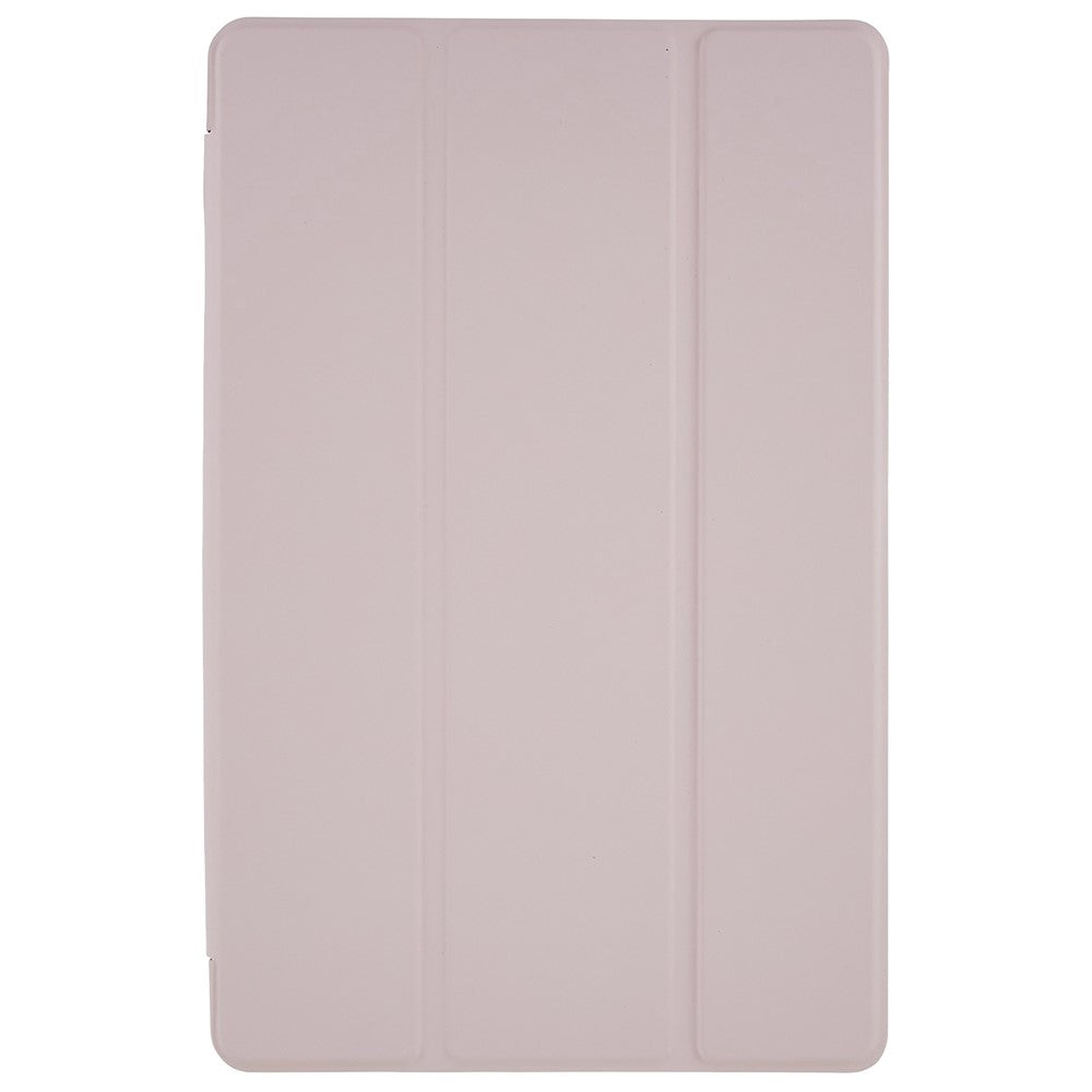For Lenovo Tab M10 Plus (3rd Gen) / Xiaoxin Pad 2022 10.6 inch Light Thin Anti-wear PU Tablet Case Matte TPU Trifold Stand Cover - Rose Gold