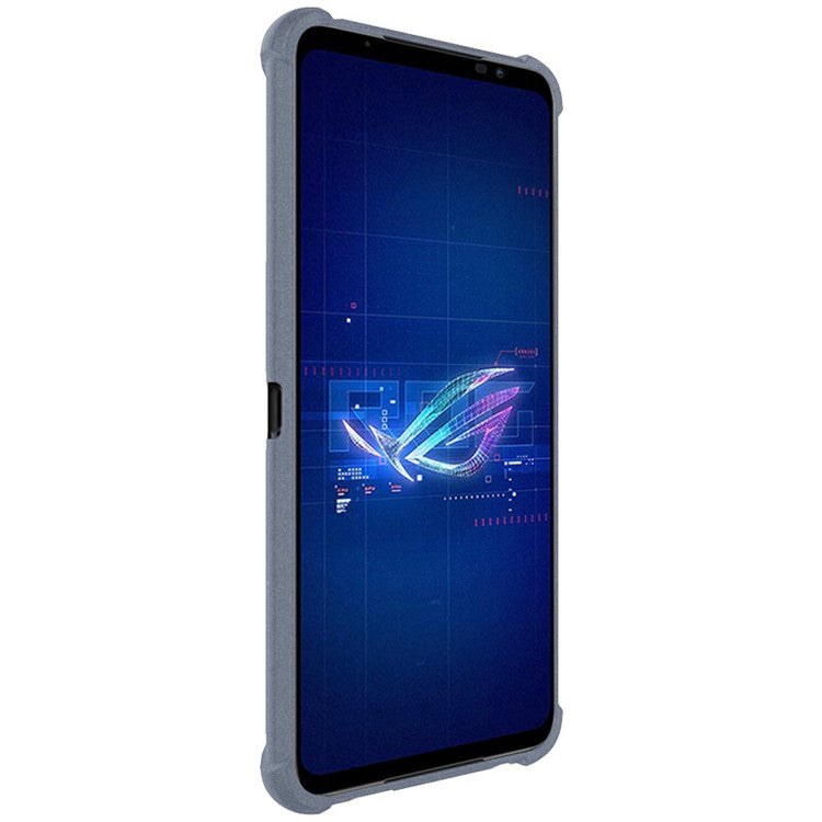 IMAK for Asus ROG Phone 6 5G Matte Texture Drop-proof Airbag TPU Wear-resistant Mobile Phone Case Shell - Grey