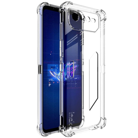 IMAK For Asus ROG Phone 6 5G Airbag Drop-proof Phone Case Wear-resistant Flexible TPU Cover - Transparent