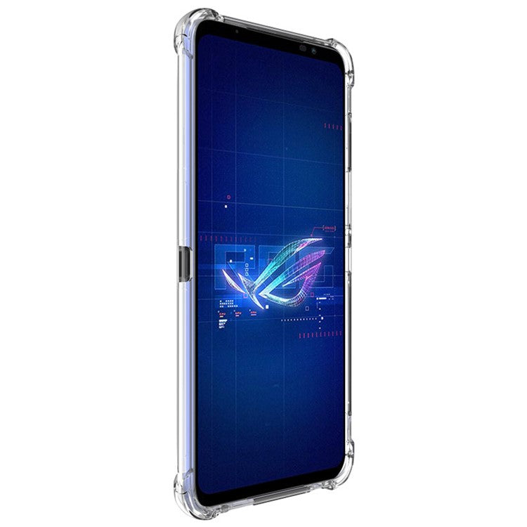 IMAK For Asus ROG Phone 6 5G Airbag Drop-proof Phone Case Wear-resistant Flexible TPU Cover - Transparent