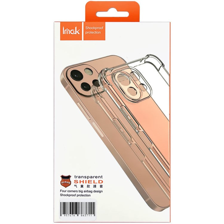 IMAK For Asus ROG Phone 6 5G Airbag Drop-proof Phone Case Wear-resistant Flexible TPU Cover - Transparent