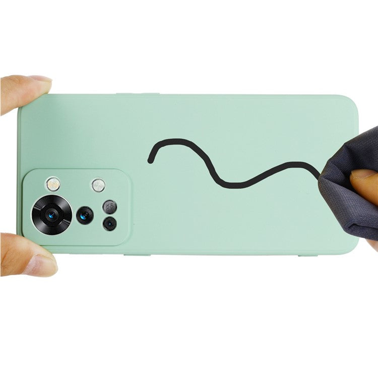 For OnePlus Nord 2T 5G Silicone Phone Case Drop-proof Bumper Cover Mobile Phone Protector - Green