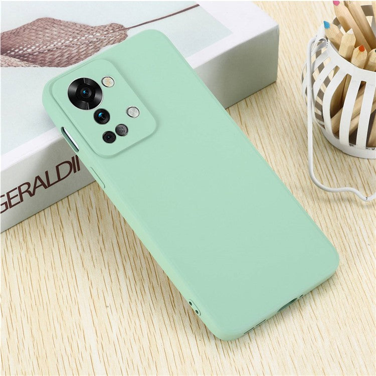 For OnePlus Nord 2T 5G Silicone Phone Case Drop-proof Bumper Cover Mobile Phone Protector - Green