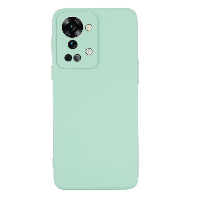 For OnePlus Nord 2T 5G Silicone Phone Case Drop-proof Bumper Cover Mobile Phone Protector - Green