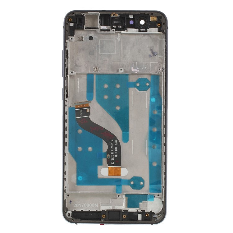 For Huawei P10 Lite Grade C LCD Screen and Digitizer Assembly + Frame Replacement Part (without Logo) - Black