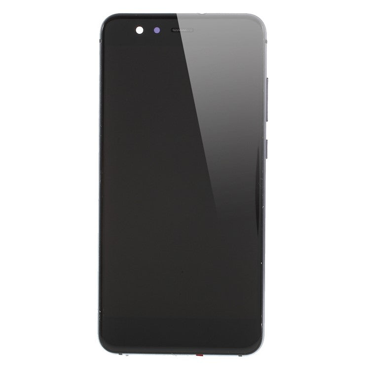 For Huawei P10 Lite Grade C LCD Screen and Digitizer Assembly + Frame Replacement Part (without Logo) - Black