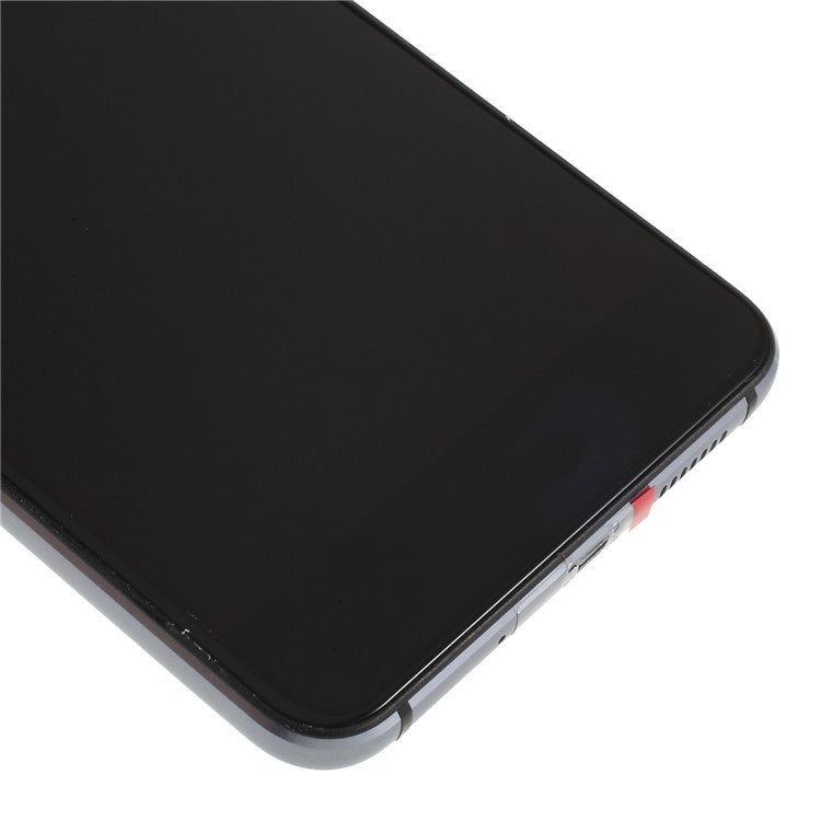 For Huawei P10 Lite Grade C LCD Screen and Digitizer Assembly + Frame Replacement Part (without Logo) - Black