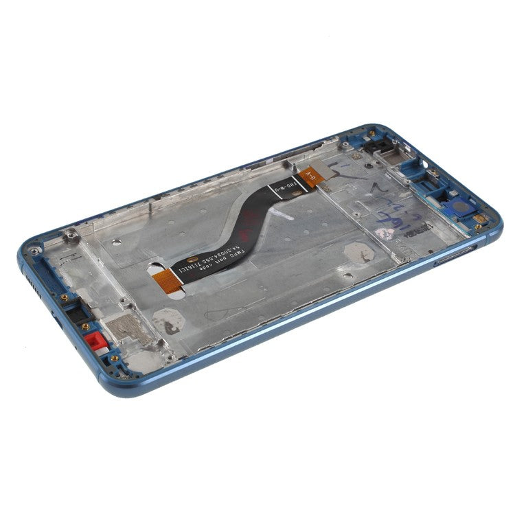 For Huawei P10 Lite Grade C LCD Screen and Digitizer Assembly + Frame Replacement Part (without Logo) - Blue