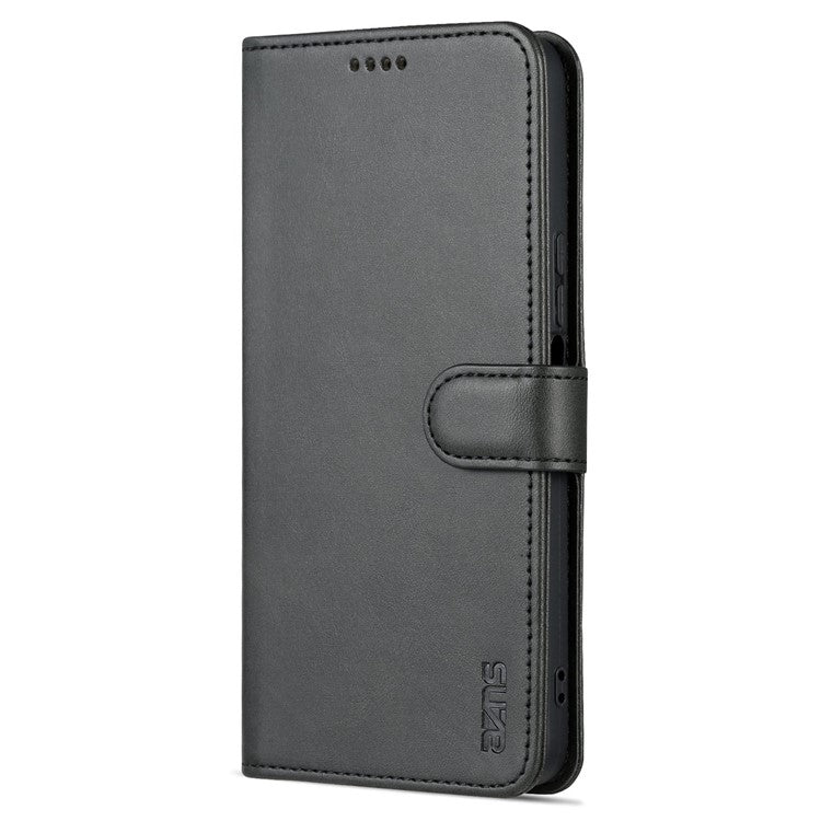 AZNS For Honor X40i 5G PU Leather Flip Phone Cover Anti-drop Protection Stand Wallet Case - Black