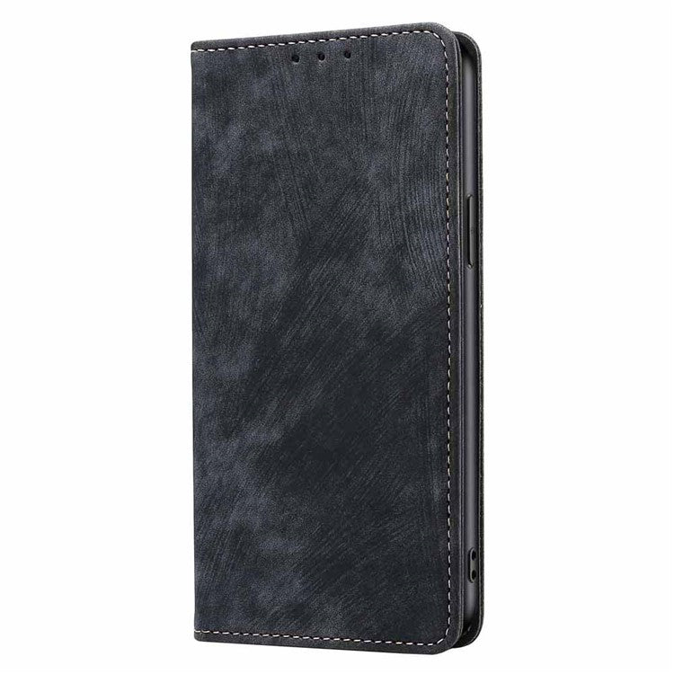 Anti-scratch Phone Case For Google Pixel 7 5G, PU Leather Flip Wallet Stand RFID Blocking Magnetic Phone Cover - Black